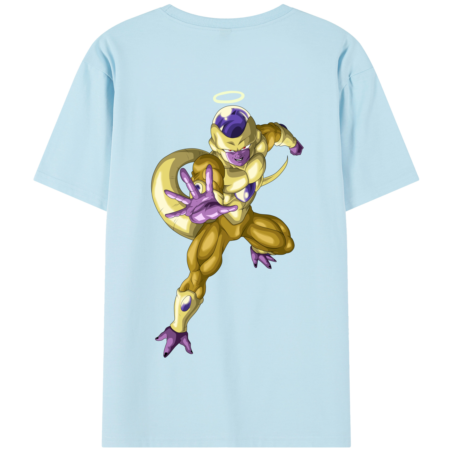 （画像用） ドラゴンボール フリーザ DRAGON BALL Frieza 綿100％半袖Tシャツ（背面プリント）